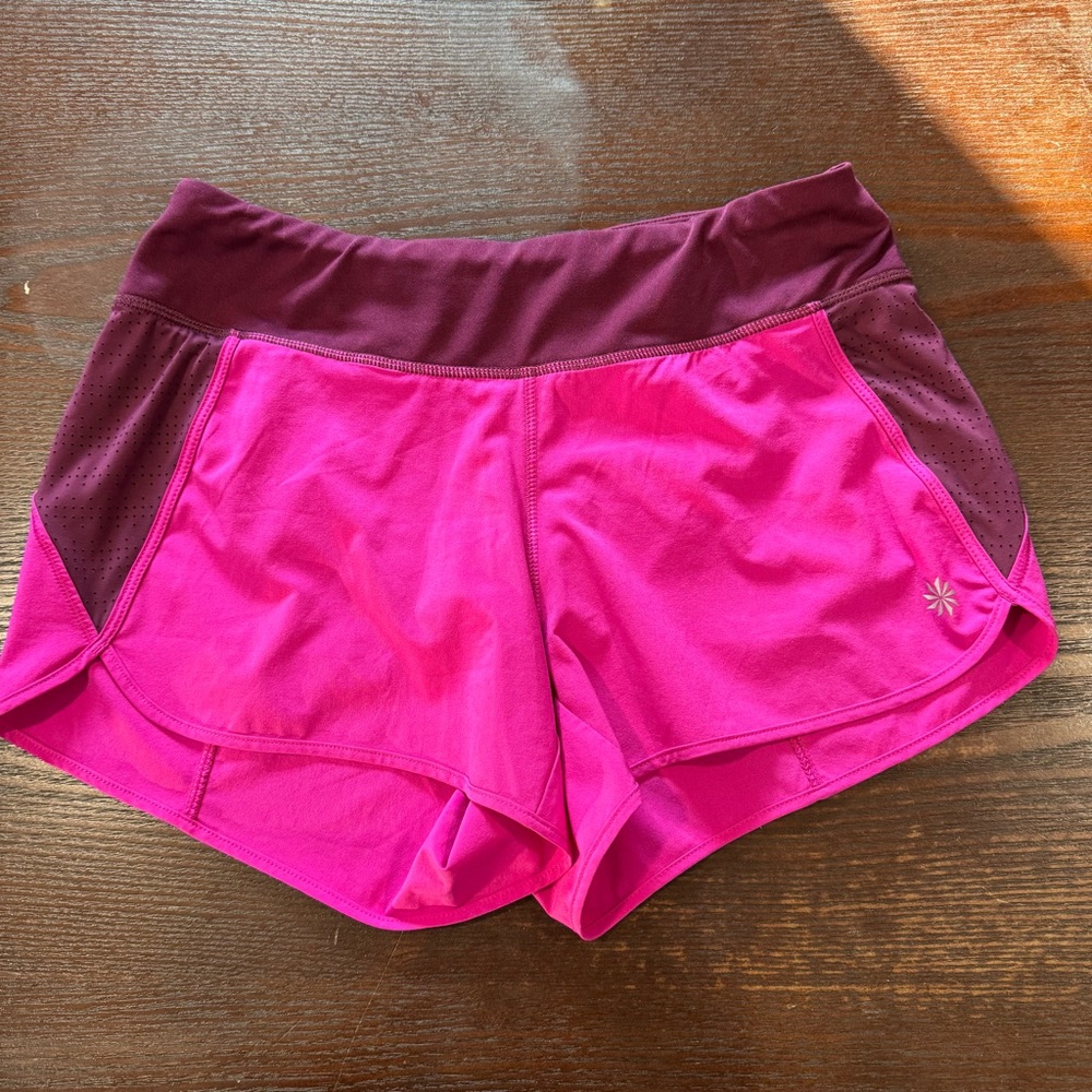 Athleta Track This Run Shorts magenta pink size XS